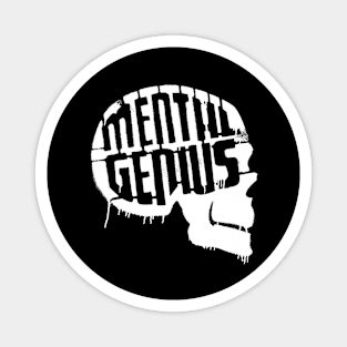 MENTAL GENIUS - Collector white edition Magnet